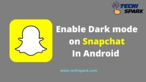 enable dark mode on snapchat